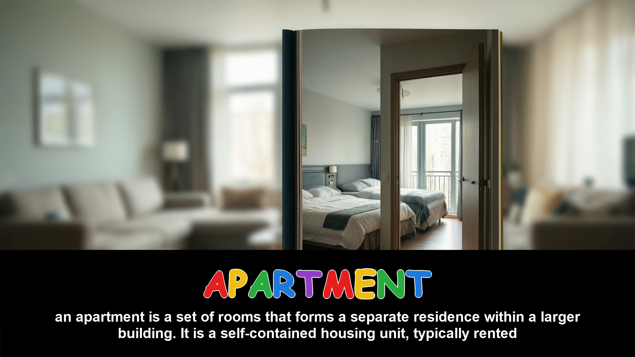 English Illustration for apartment